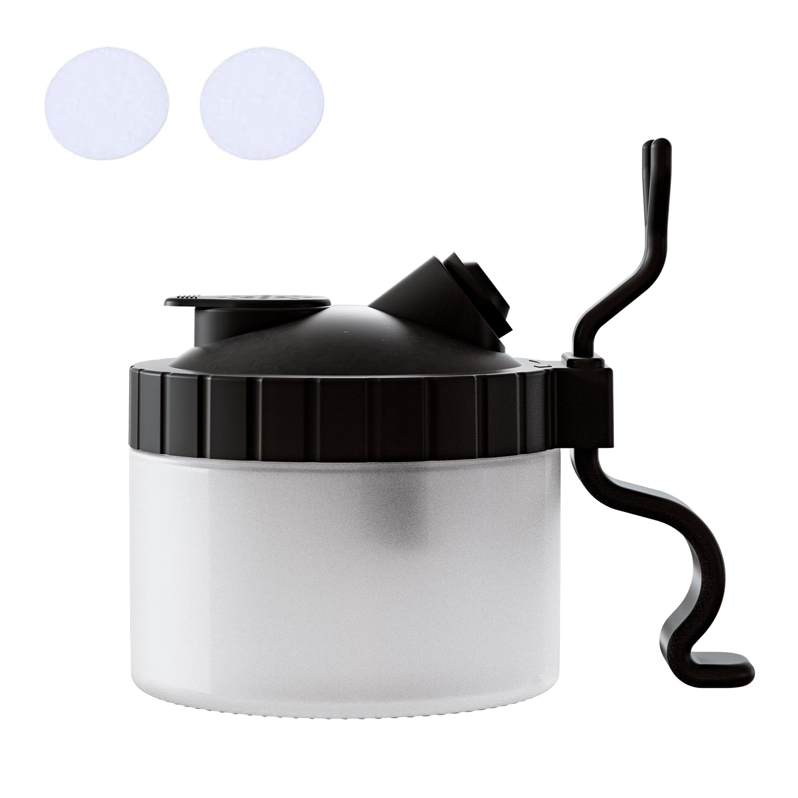 crpen Airbrush Kit with Brush Cleaner Solution Airbrush Cleaner Kit Airbrush Holder Stand Airbrush Cleaning Pot Airbrush Spray Cleaning Efficient Cleaning of Airbrushes (Black)