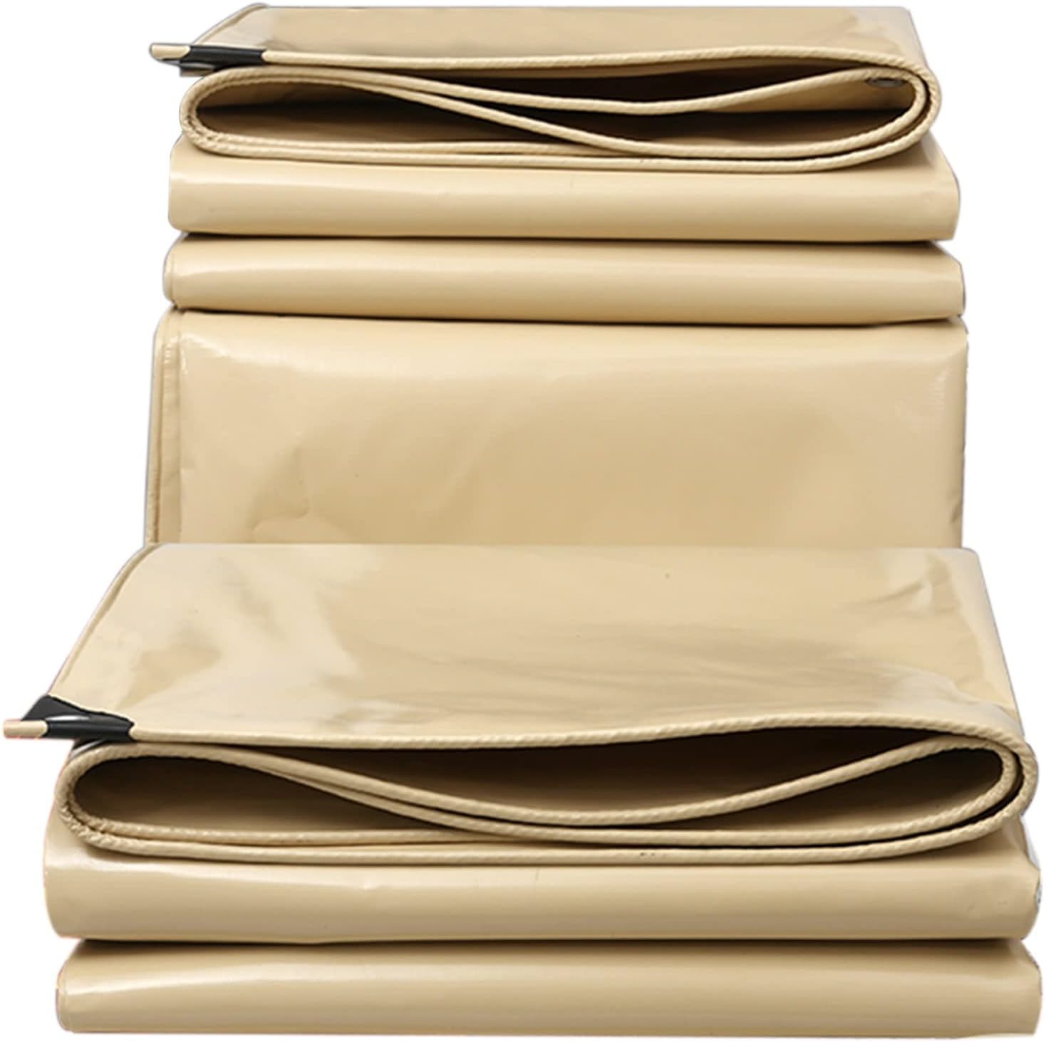 Waterproof Tarp 420g/m² Heavy Duty Tarpaulin Sheet Cover 2x2m with Reinforced Grommets Rainproof Canopy Tent for Furniture Camping Garden 0.45mm Thick (Size:1x1.2m)