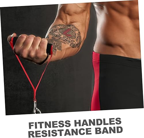 Miniatura 7 de 4 unidades de empuñaduras ergonómicas de fitness resistentes para bandas de resistencia, máquinas de cable, cómodas para entrenamientos intensos