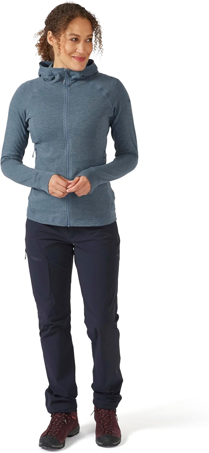 Rab Women's Nexus Hoody - Full-Zip Lightweight Fleece Jacket for Hiking & Climbing