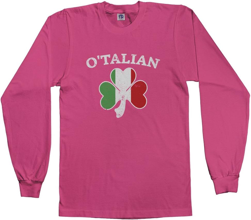 Threadrock Kids O'Talian Italian Irish Shamrock Youth Long Sleeve T-Shirt