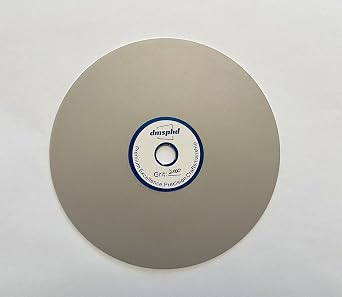 Diamond Flat Lap Disc, 10 Inch, 100 Grit, 1 Inch Arbor, for Gemstone Glass Ceramics Grinding Polishing 100 Grit