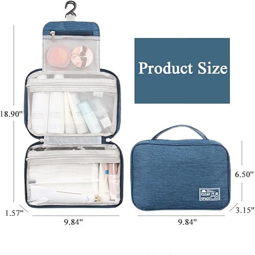 Miniatura 5 de Neceser colgante para viajes, bolsa organizadora de maquillaje impermeable para hombres y mujeres, bolsa de almacenamiento portátil de cosméticos