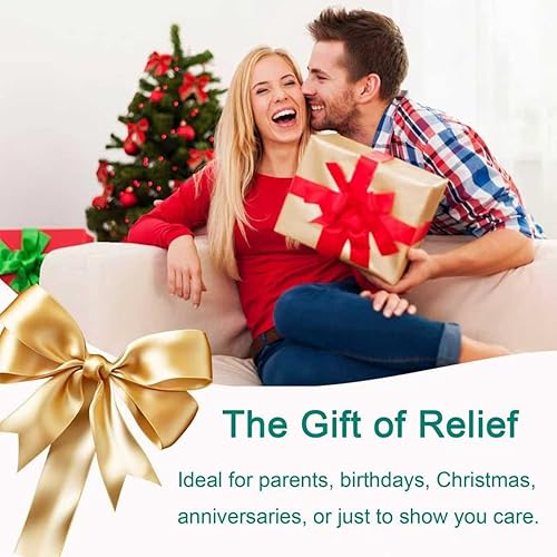 Miniatura 8 de Shiatsu - Almohadilla para silla masajeadora de cuello y espalda con calor, amasamiento de espalda completa, balanceo y vibración, altura e