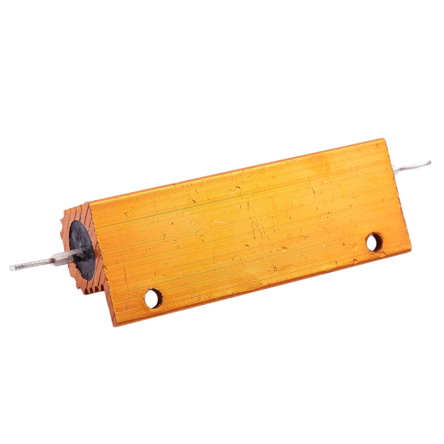Résistance Métallique Plaquée Or 100W - 1 Ohm - Boîtier Aluminium Dissipateur - Pour Tests Et équipements Industriels