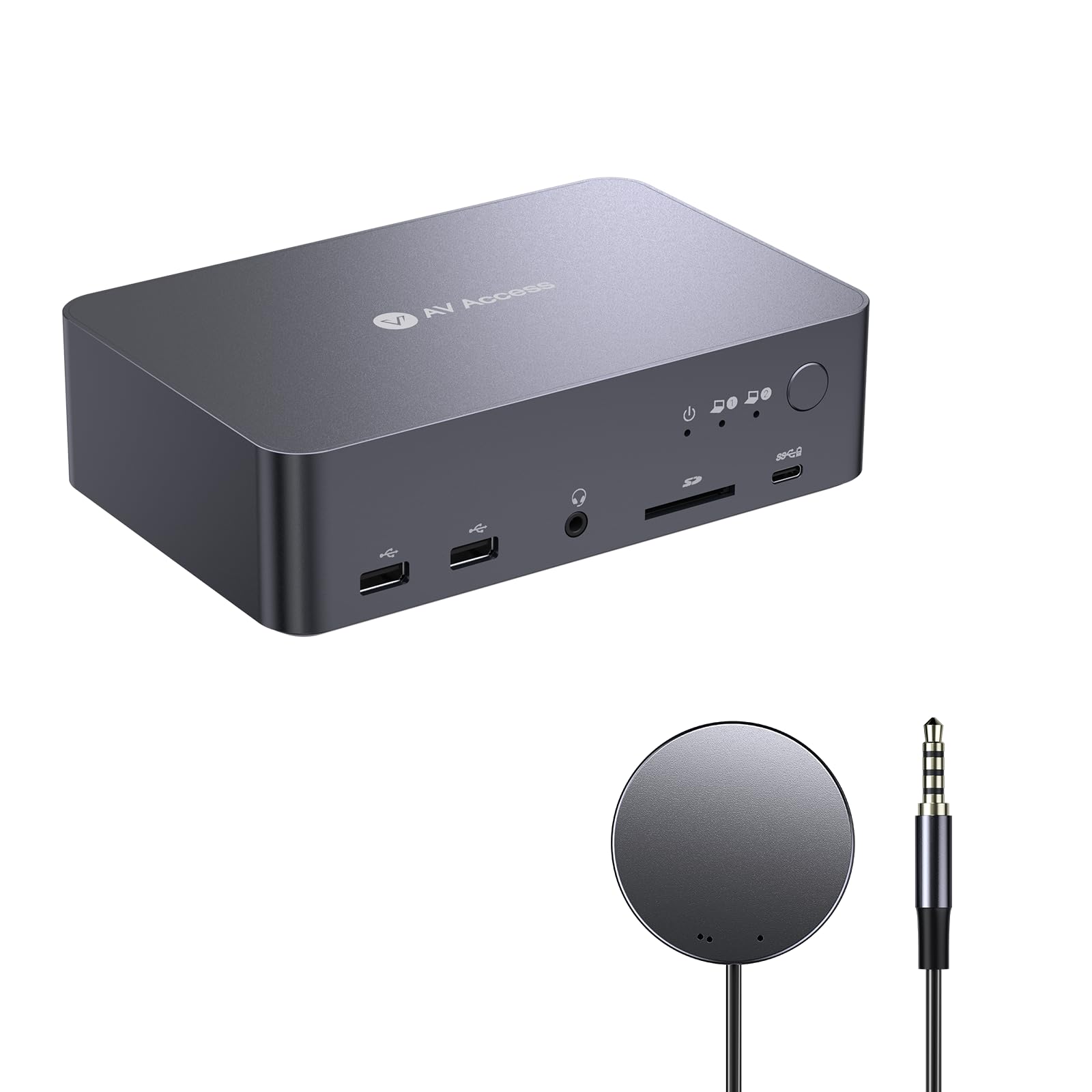 AV Access KVM Switch Dock Bundle with Wired Remote Controller