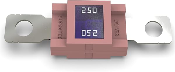 AUPROTEC Fusible Mega à courant élévé/verrouillage à vis 80-500A choix : 250A ampères, rose, 1 pièce - 4