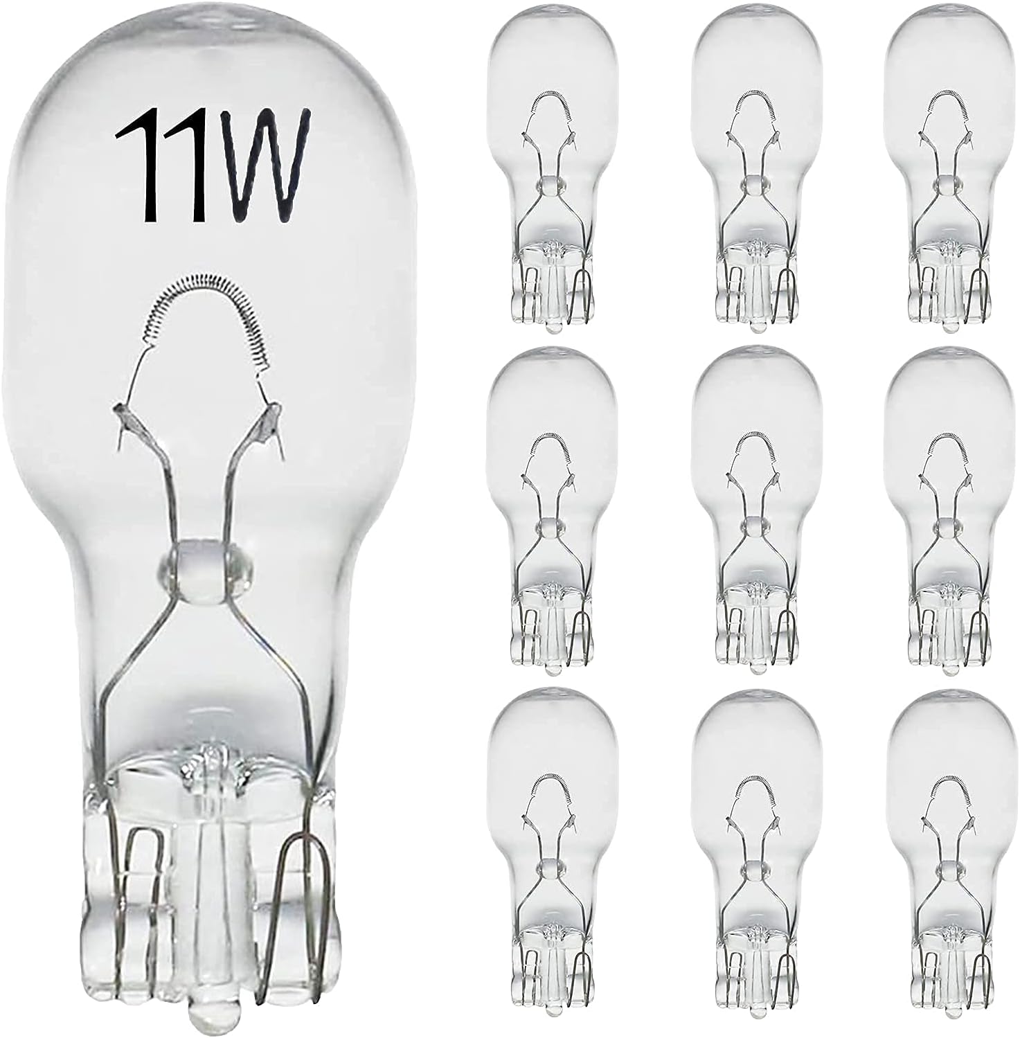 - Landscape Low Voltage - 12 Volt 11W - T5 Wedge Bulbs - Compatible with Malibu Lights - Garden - Deck Light Bulbs - Yard Bulbs - 10 Pack (Clear, 10)