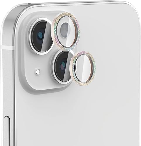 Miniatura 7 de Azul brillante 2 juegos para iPhone 14iPhone 14 Plus protector de lente, protector de pantalla de vidrio templado, protector de pantalla de cámara