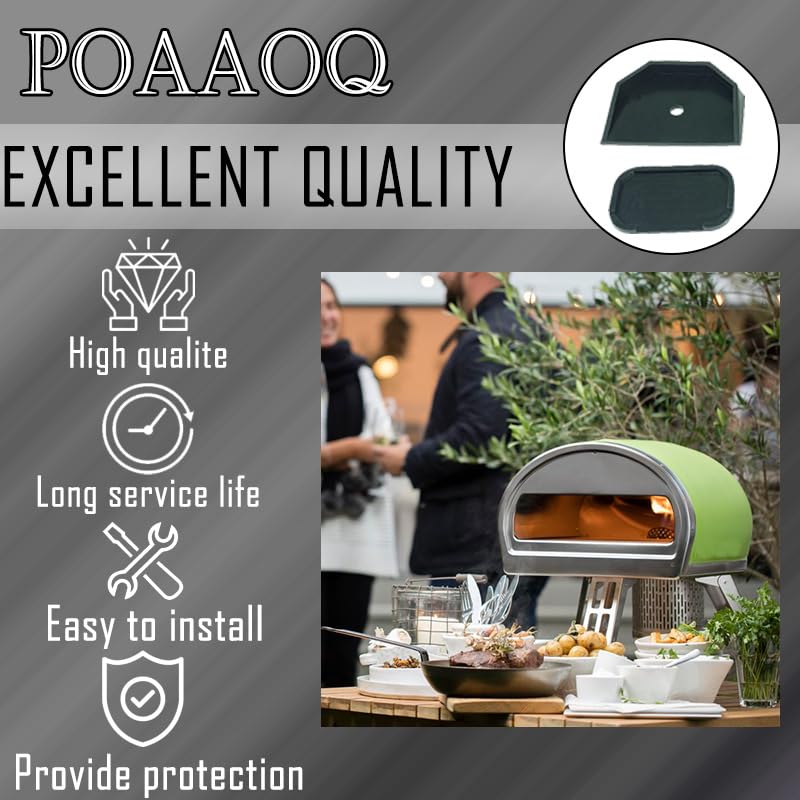 POAAOQ Compatible with Gozney Roccbox Pizza Oven Black Rubber feet Surface Protectors pack of 6