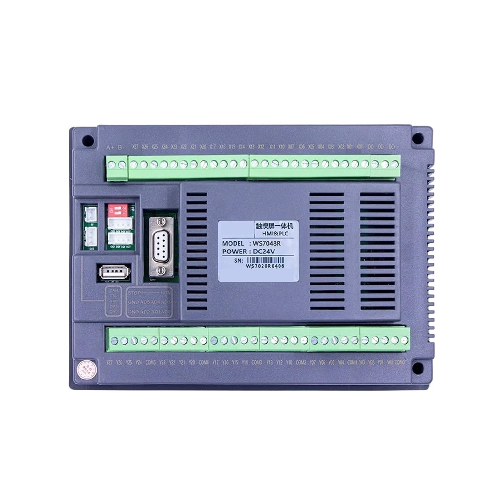 Écran tactile HMI 7 pouces automate programmable MODBUS panneau intégré