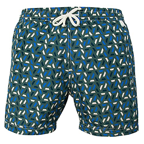 Short de bain homme imprimé optique pour vos vacances à la plage