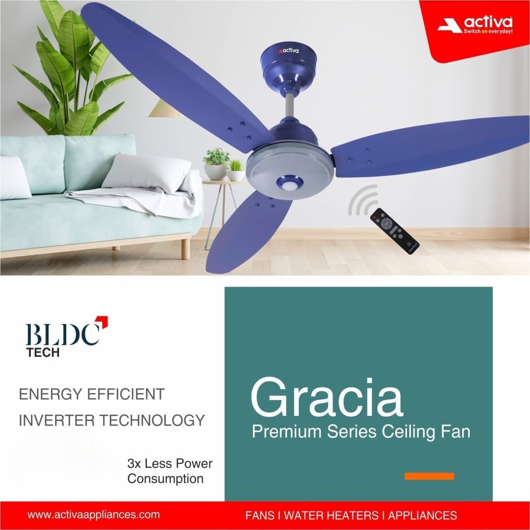 ACTIVA Gracia Ceiling Fan - 5-Star Energy Efficient -4 ACTIVA Gracia Ceiling Fan - 5-Star Energy Efficient -4