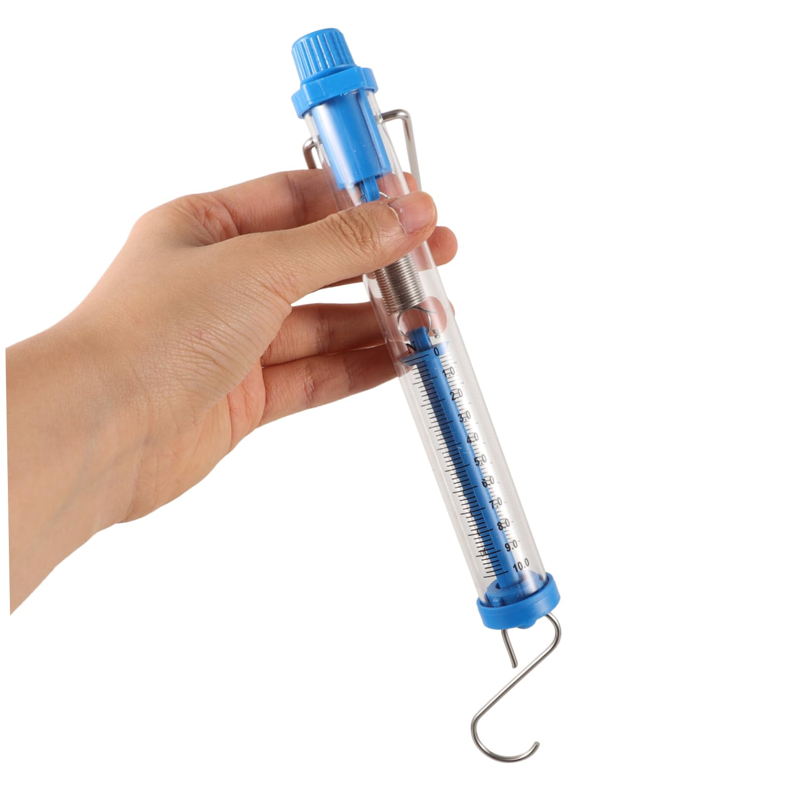 HAWILLOSCH Tubular Spring Scale Cylindrical Dynamometer Spring Balance Scale for Science Lab Easy to Use Science Tool