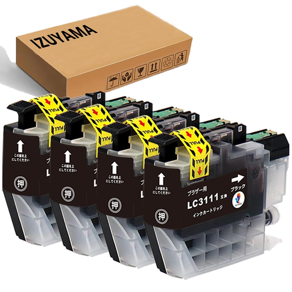 Amazon.co.jp: ブラザー(Brother)用 LC3111 LC3111BK 互換インク