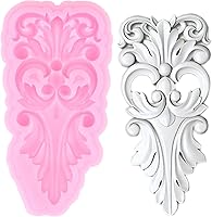 Vista 7 de ZiXiang Molde de silicona de encaje de estilo barroco, para decoración de bordes de pasteles, decoración de cupcakes, pasta de goma de mascar