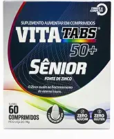 Vitatabs Senior 60 Comprimidos Suplemento Multivitamínico Para Adultos Com Vitaminas E Minerais Uso Diário