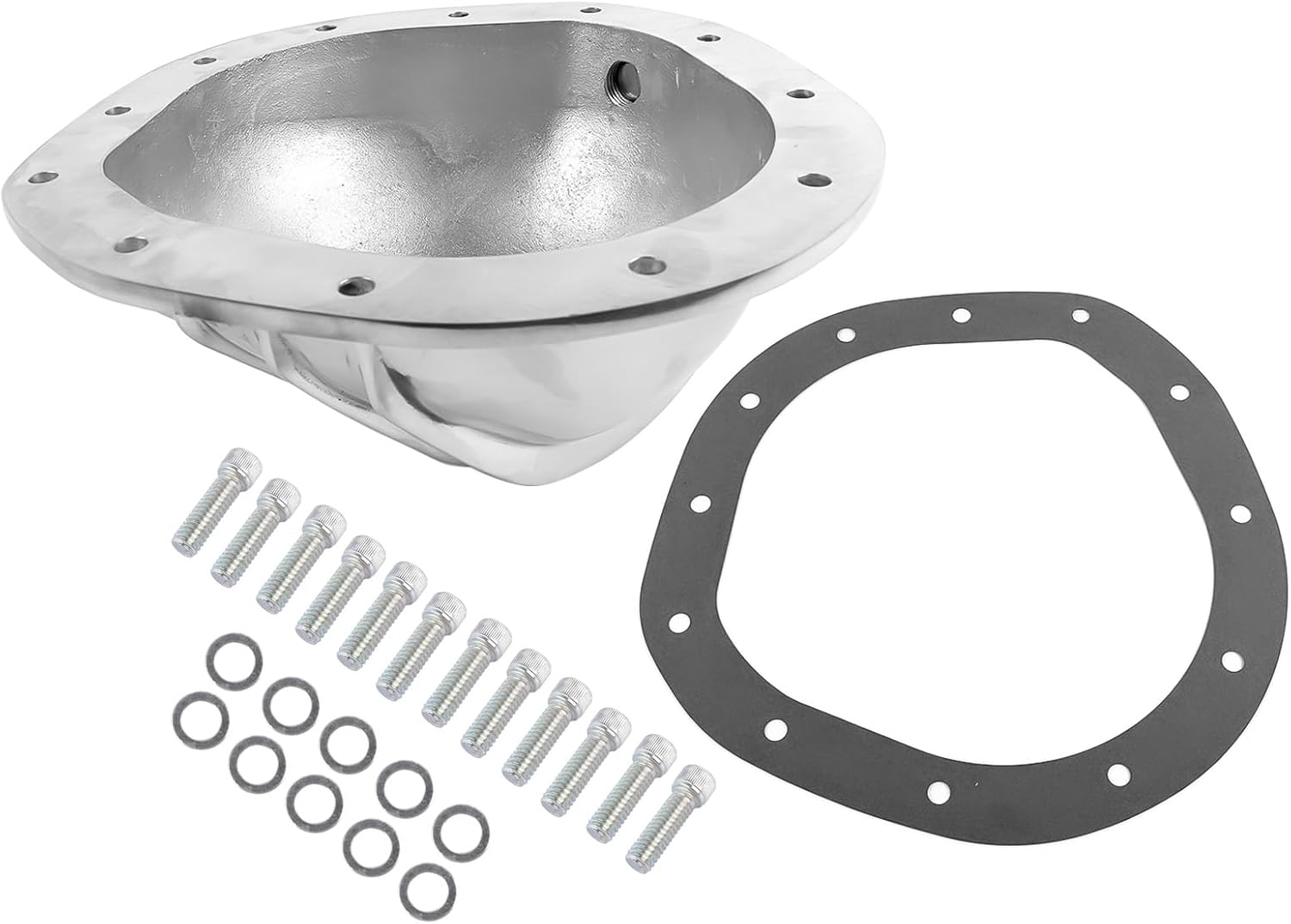 GELUOXI 12 Bolts 8.75" Polished Differential Rear Cover Replacement for Chevy C10 Blazer GMC Jimmy Truck 1962-1982