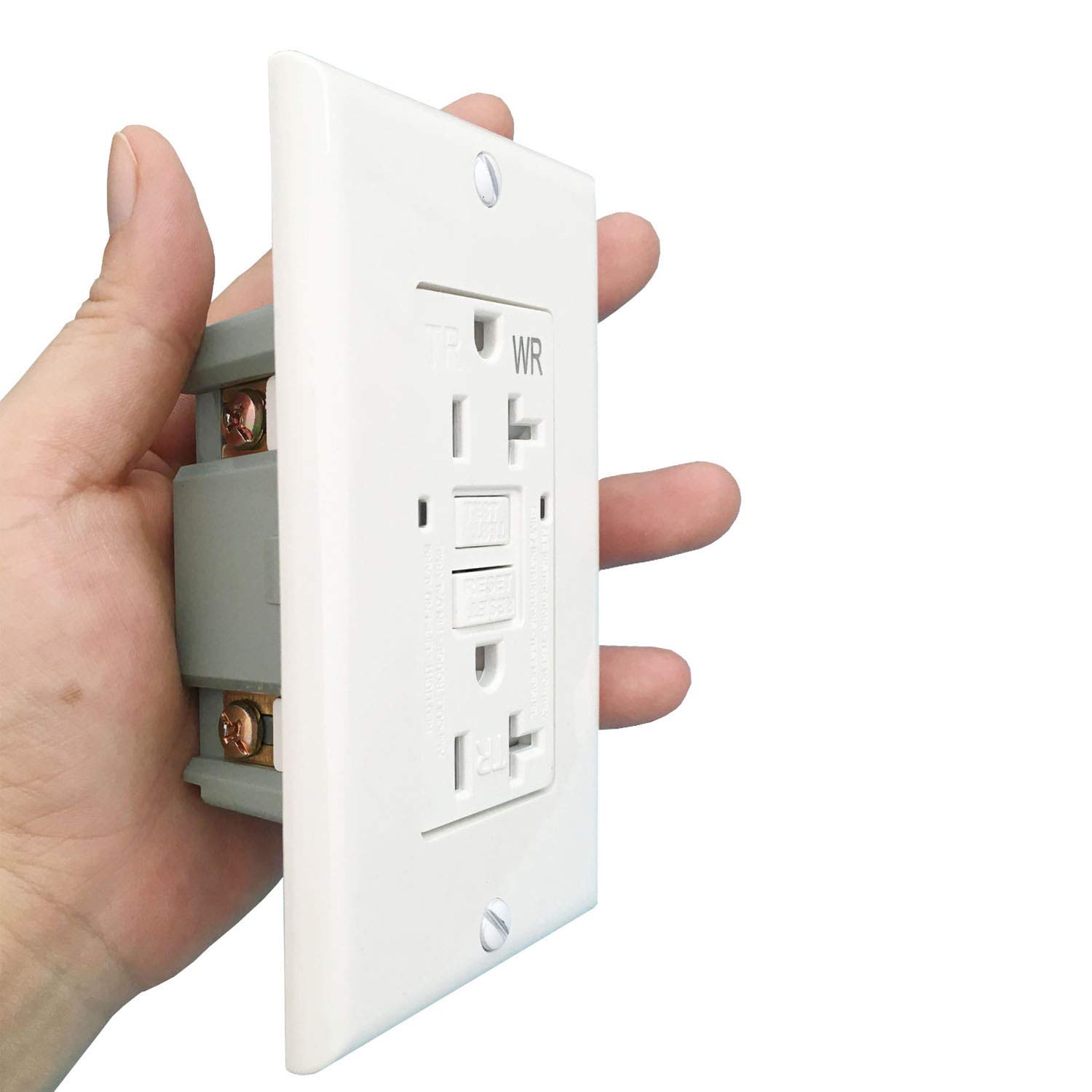 GFCI Outlet 20 Amp Wall Outlet Duplex Outlet Receptacle Self-Test, Weather Resistant, Tamper Resista
