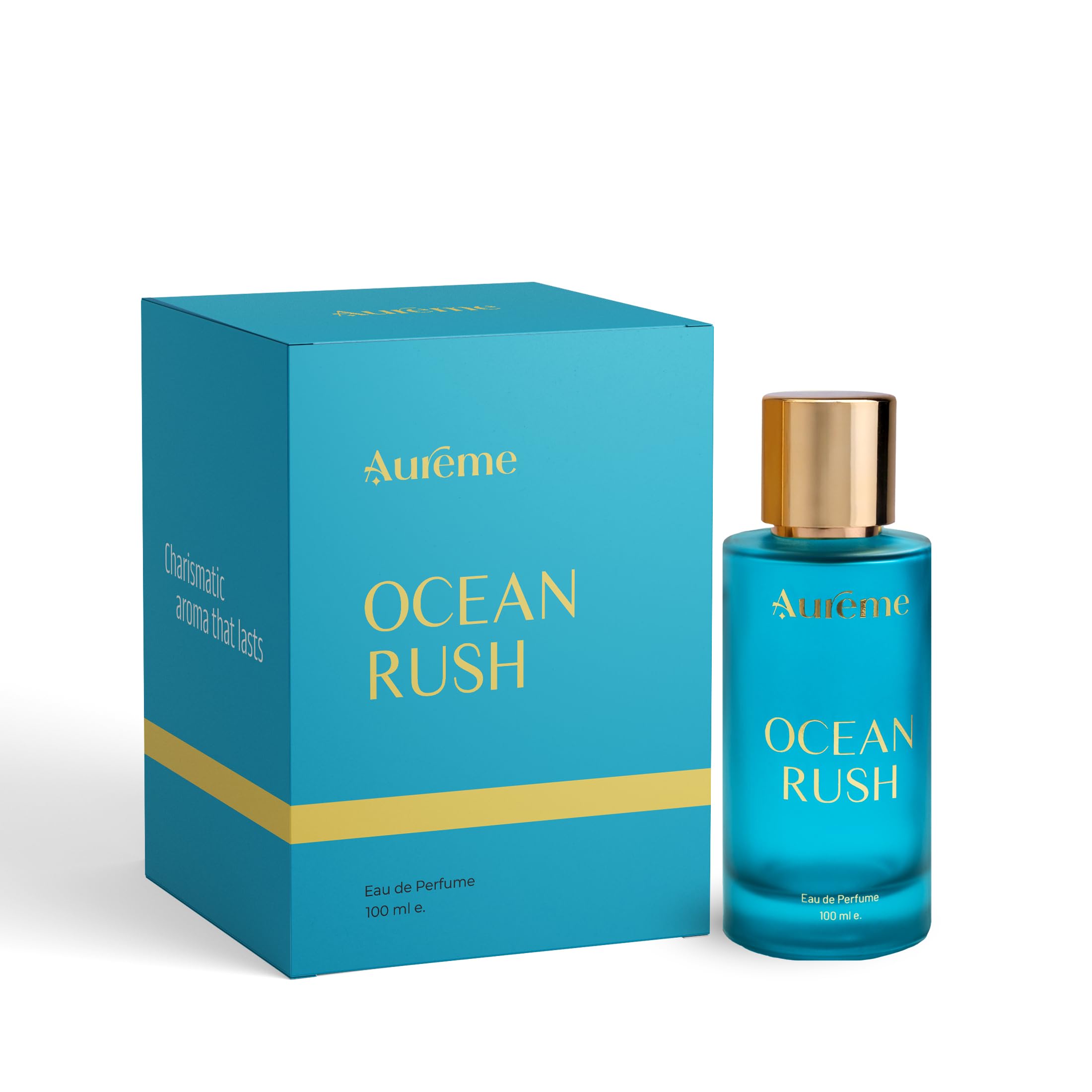 Aureme Ocean Rush Unisex Eau De Perfume - Premium & Long-Lasting Fragrance With citrus, jasmine, sandalwood, 100ml, for Men & Women