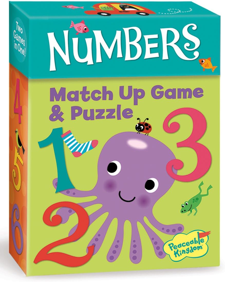 Peaceable Kingdom Numbers Match Up Games & Puzzles