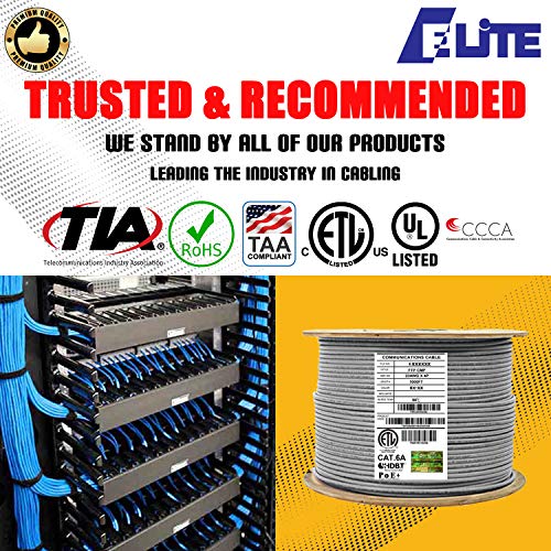 Cable CAT6A Blindado Plenum FTP 1000ft RJ45 Gris miniatura 3