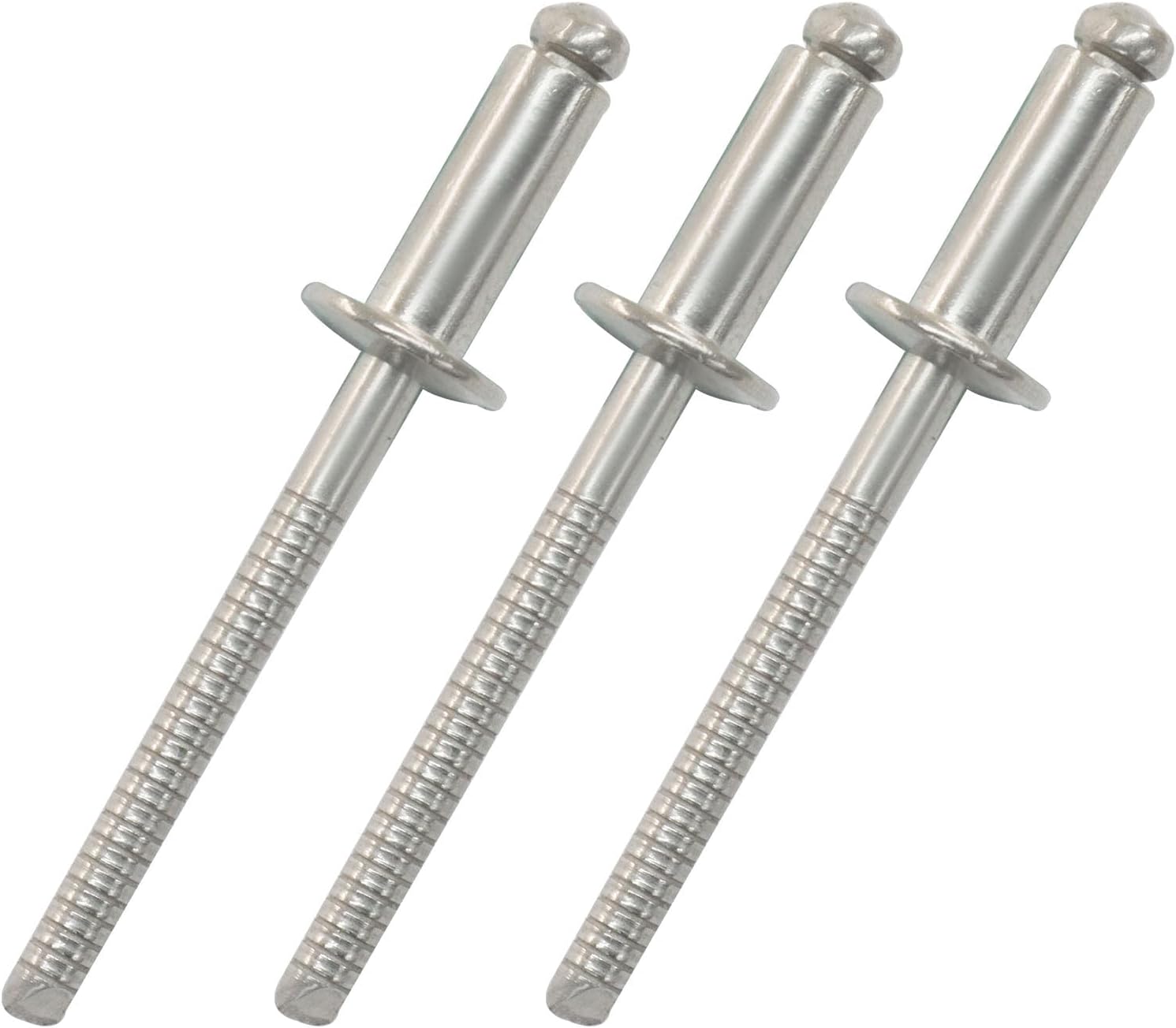 70 Pcs 304 Stainless Steel Blind Rivets - 3/16" x 1/2" Size Pop Rivets