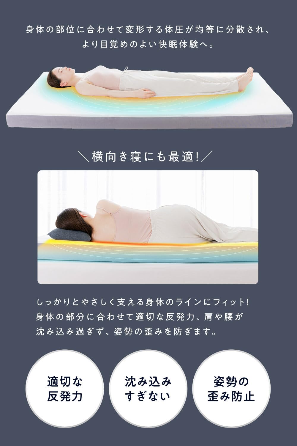 HUGMIN® ハグミン マットレス　高反発 Amazon｜HUGMIN® ハグミン マットレス 【 高反発 シングル 硬め