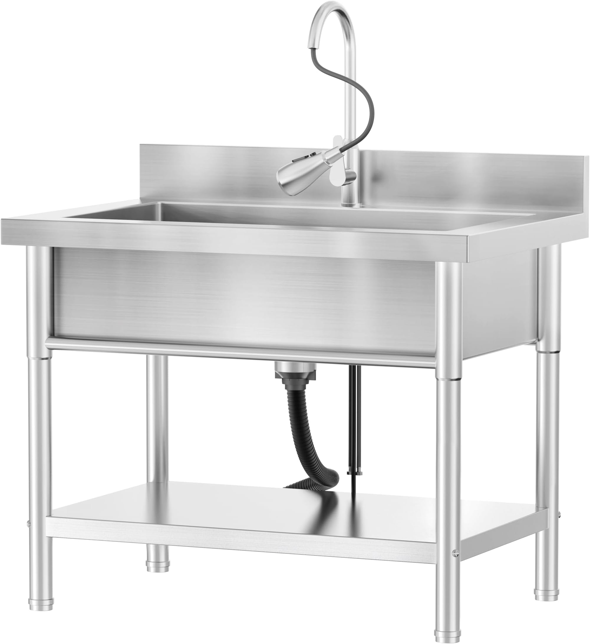 Swan MF20000WM.001 Veritek Bowl Wall Mount Double Basin Laundry Sink ...