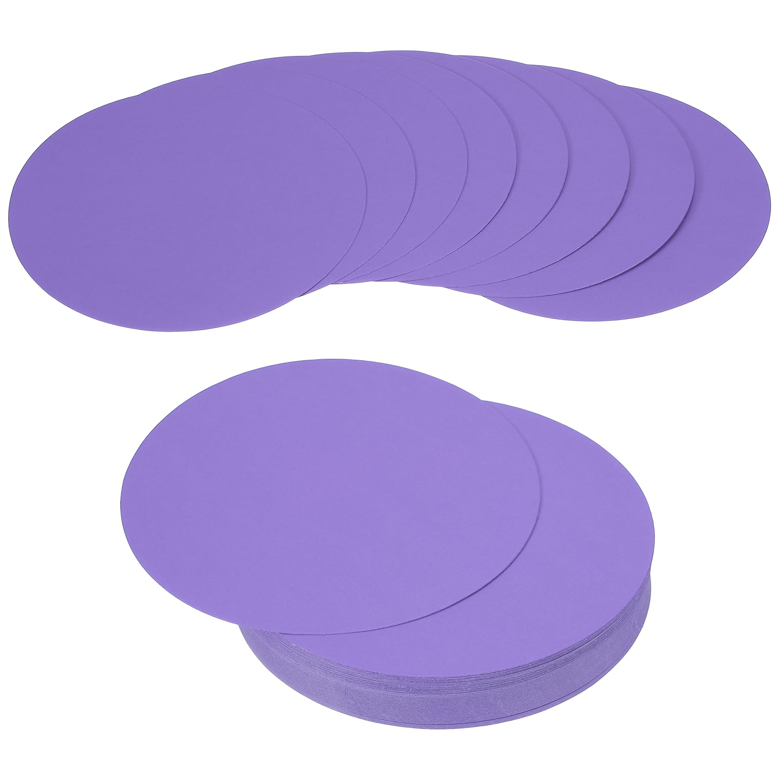 PATIKIL 100 Sheet Circle Card Stock, 6 Inch Round Cutouts Paper Thick Cardstock Coaster for DIY Craft Projects Printing Supplies Bulletin Board Decor, Deep Purple