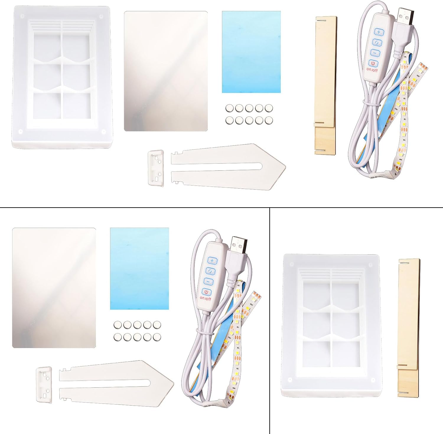 Delicate Light Painting Frame Creating Mold Artwork Silicone Mold for Enthusiasts