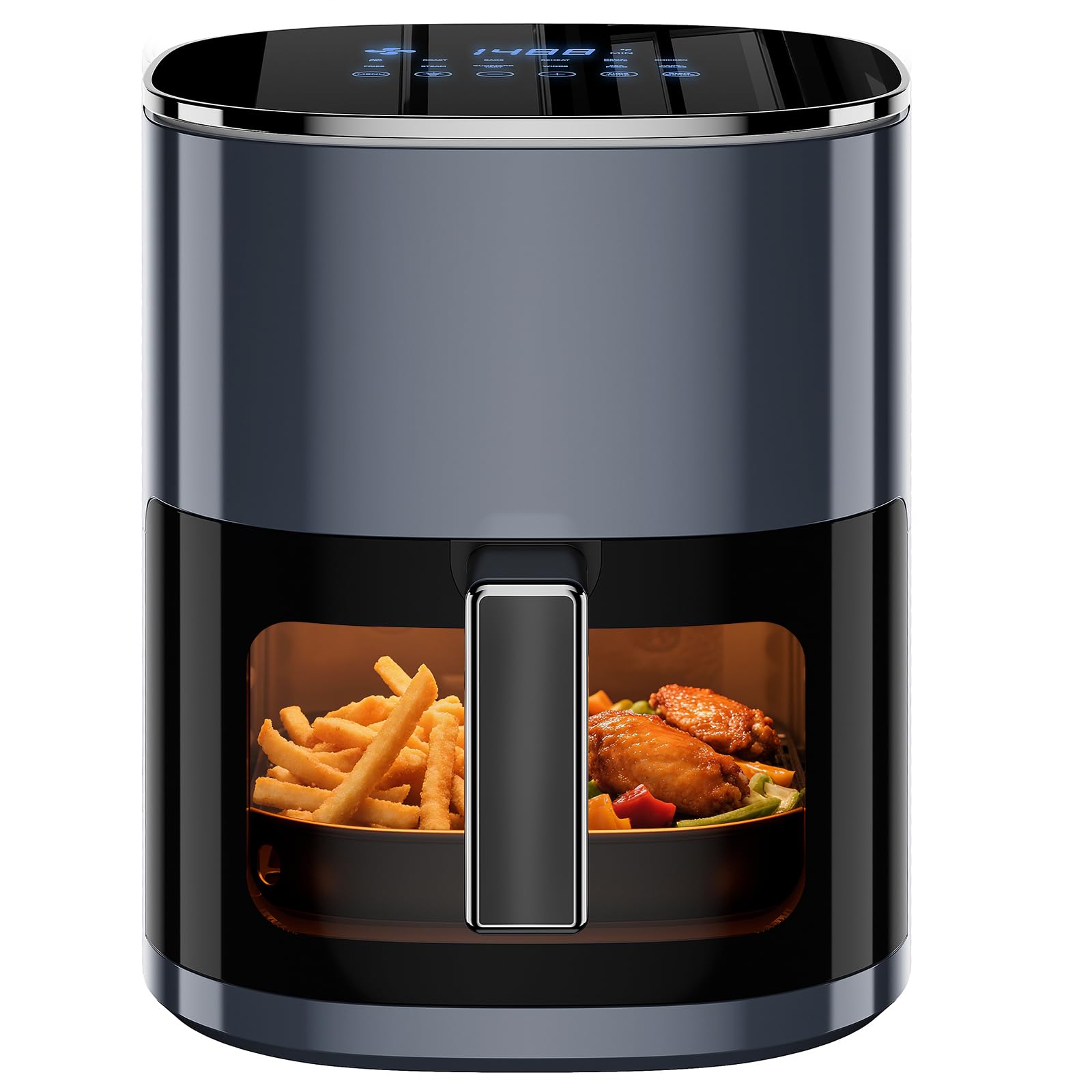 Simple Deluxe 12-in-1 Air Fryer main unit with basket