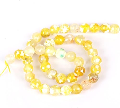 Miniatura 68 de GEMHUB Cuentas redondas sueltas de piedras preciosas naturales de 0.315 pulgadas para la fabricación de joyas, cuentas curativas de cristal para Ojo