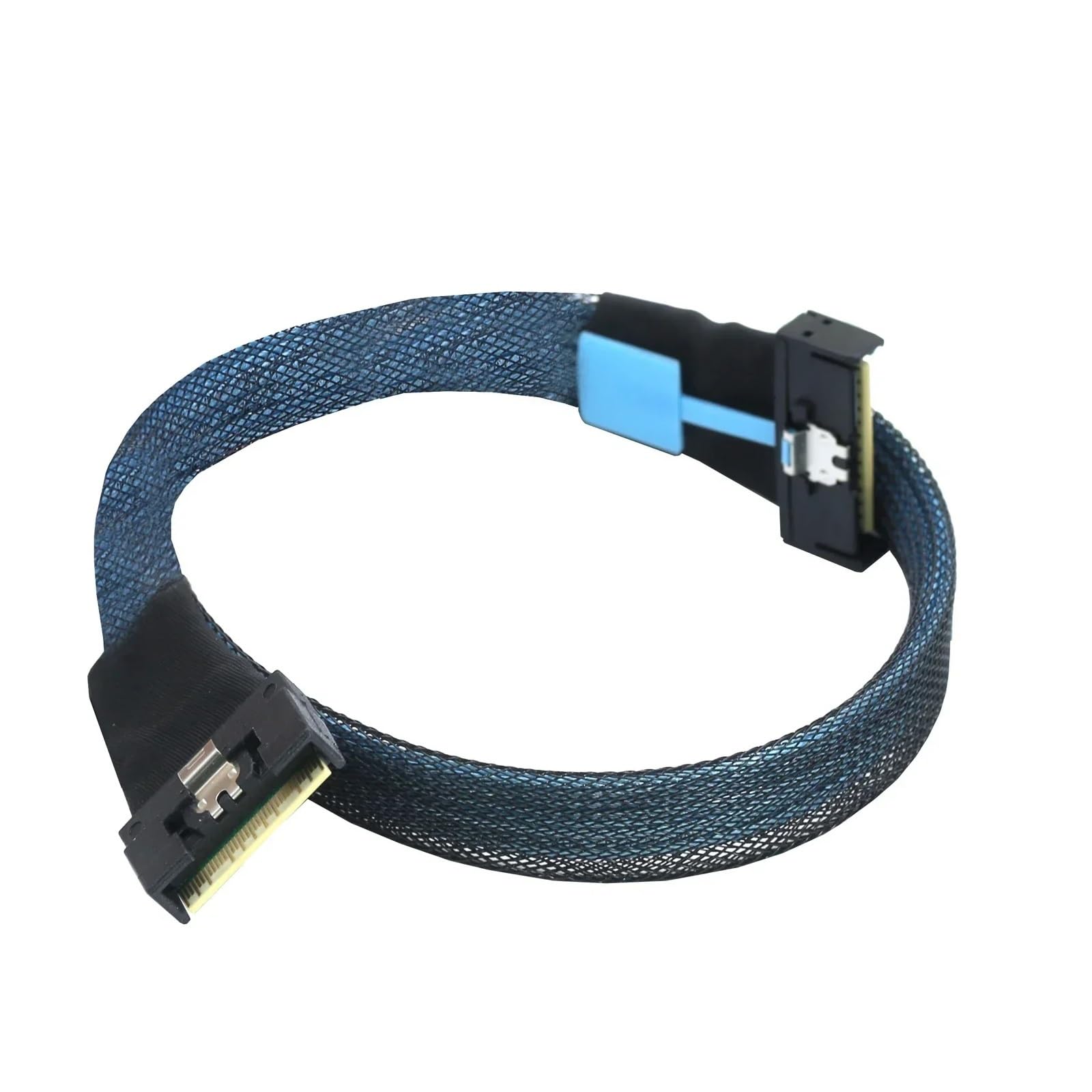 Cavo di prolunga PCI-E 5.0 MI NI Cool Edge IO MCIO 74Pin a All Inclusive Inserimento SFF-8654 8i 74Pin Slimline S*A*S 4.0 24 Gbps (1M)