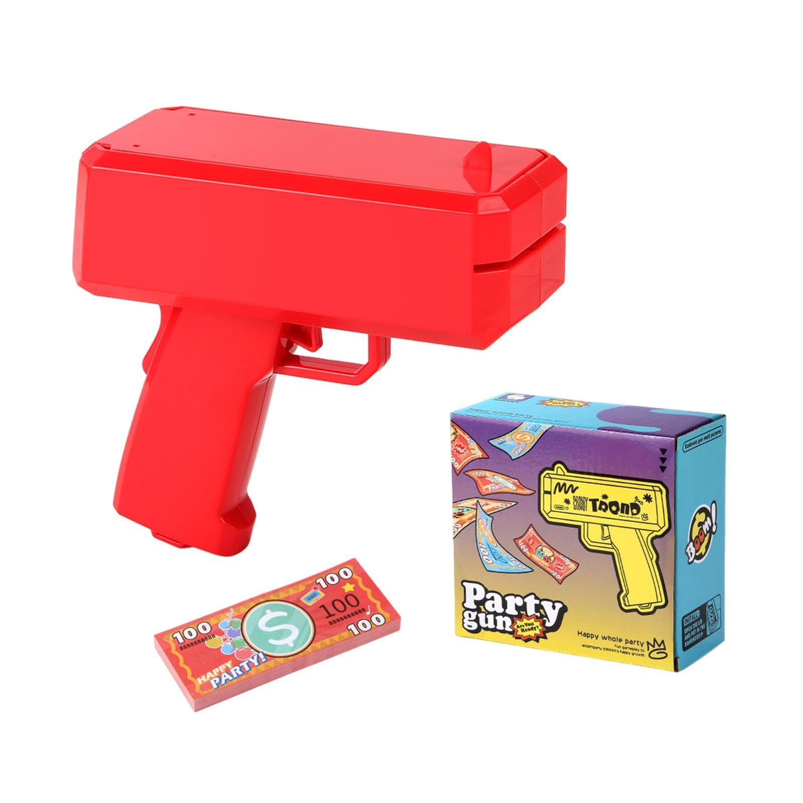 Money Guń - 14x6x13.5cm Money Shooter Machine | Handheld Bill Ьlaster Toy | Electric Make It Rain Cash Guń For Parties, Weddings, Birthdays & Events | ABS Novelty Toy (Battery Not Included)