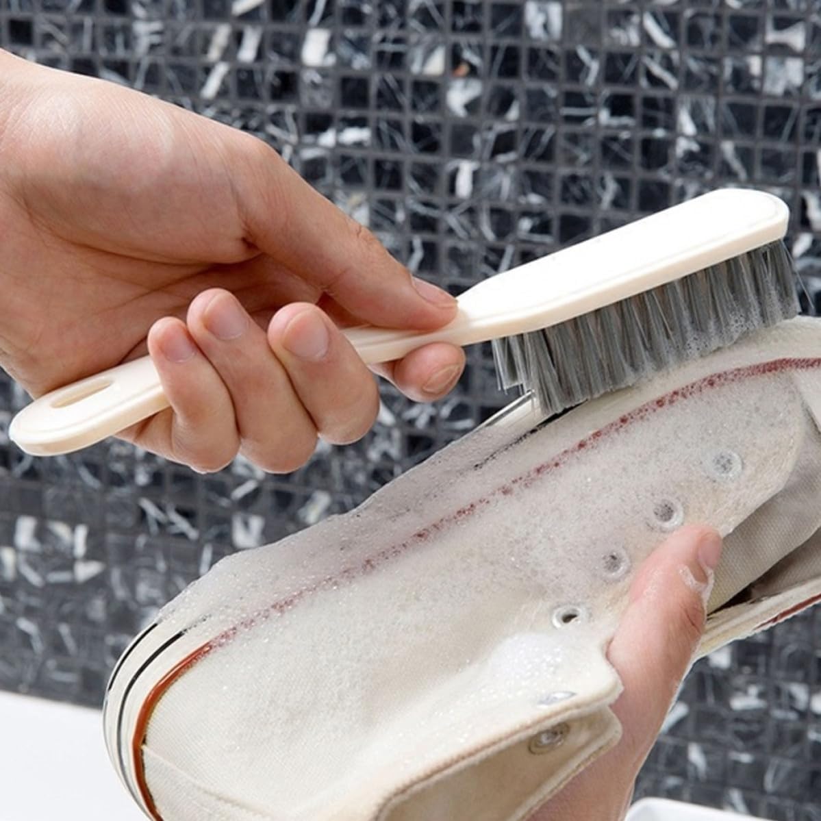 Cleaning Brush Bristle Long Handle for Shoes and Clothes