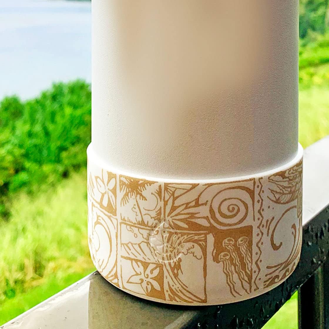 REUZBL Protective Silicone Bottle Boot Sleeve for Hydro Flask 32 oz, Hydro Flask 40 oz, Thermoflask, Iron Flask, and Similar 32 oz 40 oz Bottles, Hawaii