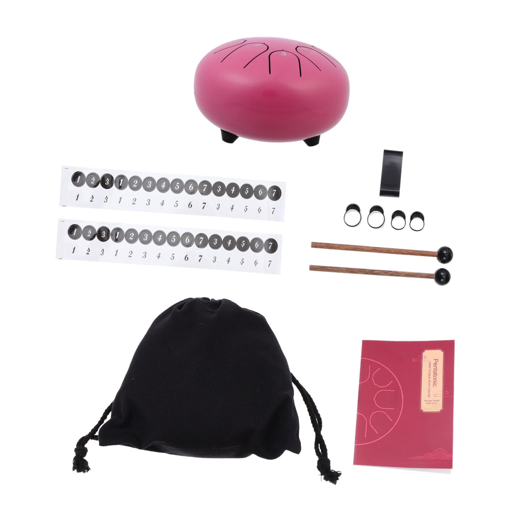 Totority Style Steel Tongue Drum Ethereal Hand Pan 6 Inches Colorful Ideal for Boys and Girls Adults