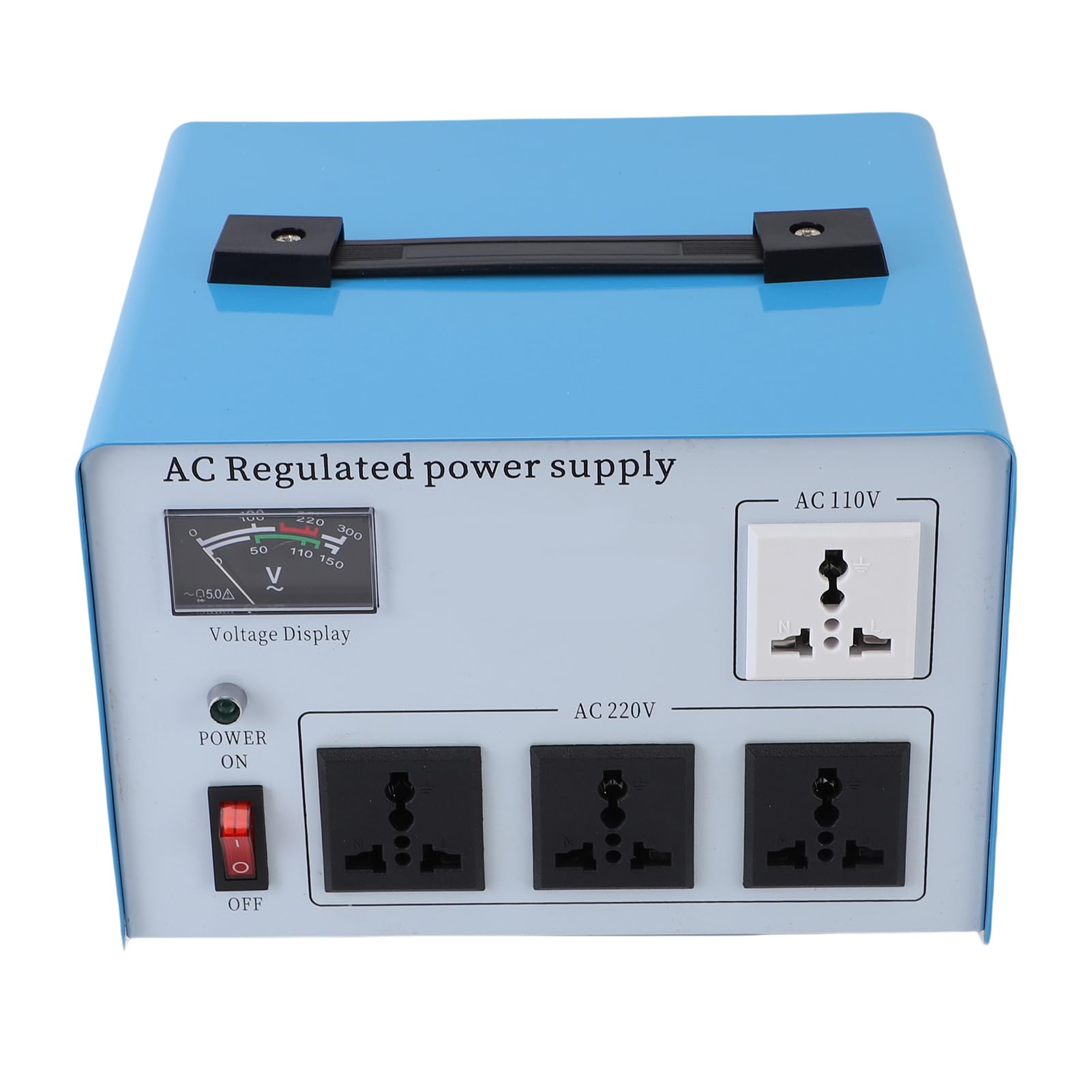 Generic Zasilacz Regulowany AC Stabilny Transformator Napięcia 1500 W do Komputerów, Telefonów, Aparatów Fotograficznych ABS (Wtyczka UE 160-250 V)