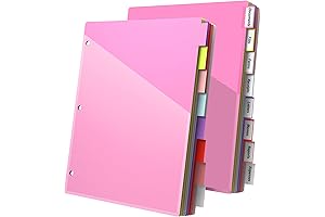 16PCS/2 Set Dividers with Tabs for 3 Ring Binders