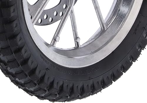 Miniatura 8 de Rueda delantera, ruedas de mini bicicleta, llanta y neumáticos, rueda delantera de goma de 12.5 x 2.75 pulgadas, pernos de piñón de freno de disco