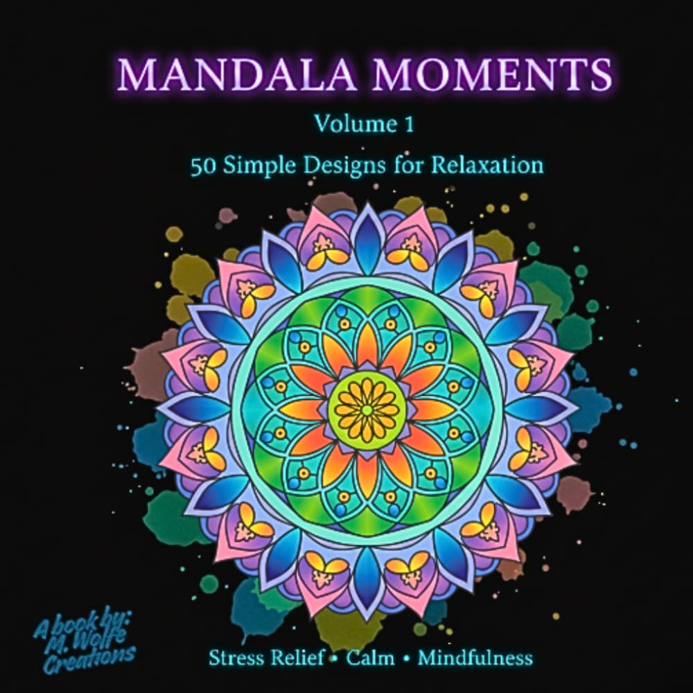 Mandala Moments – Volume 1: 50 Beautiful Mandalas for Stress Relief, Relaxation & Mindful Coloring | Calming Designs for Adults & Teens (Mandala Essence)