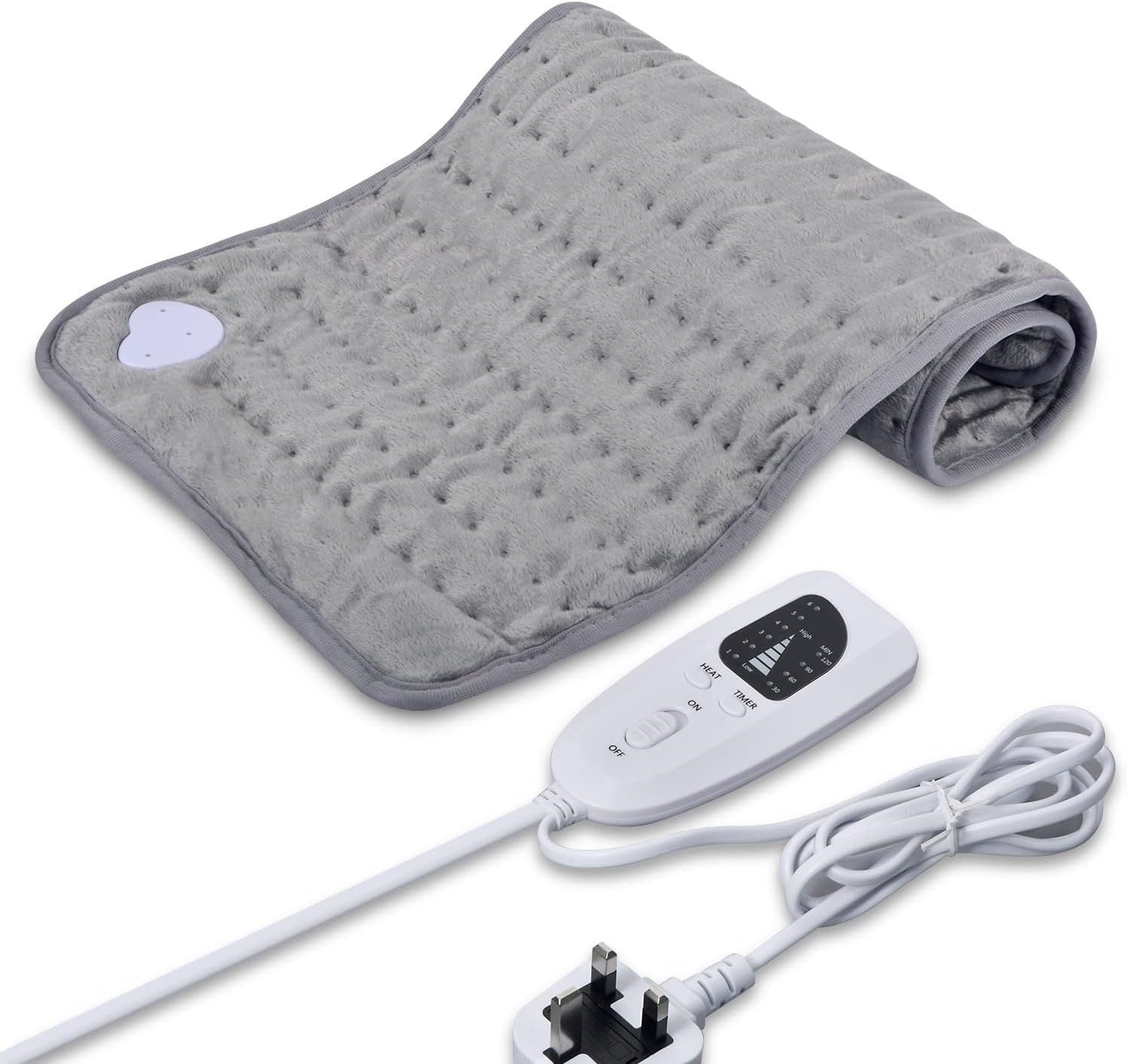 Heat Pad 12"x24", Heating Pad with Auto Shut Off & Machine Washable, Electric Blanket with 6 Heat Levels & 4 Timer Settings, Soft Heated Blanket for Back Neck Shoulder