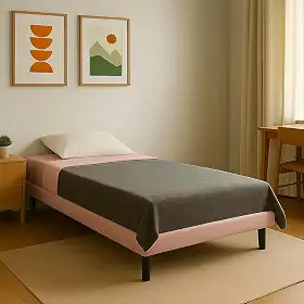 Base Cama Box Rosa Solteiro Infantil Moderna e Decorativa para Quarto