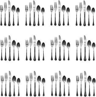 Gorham Nouveau 18/8 Stainless Steel 60pc. Flatware Set (Service for Twelve)
