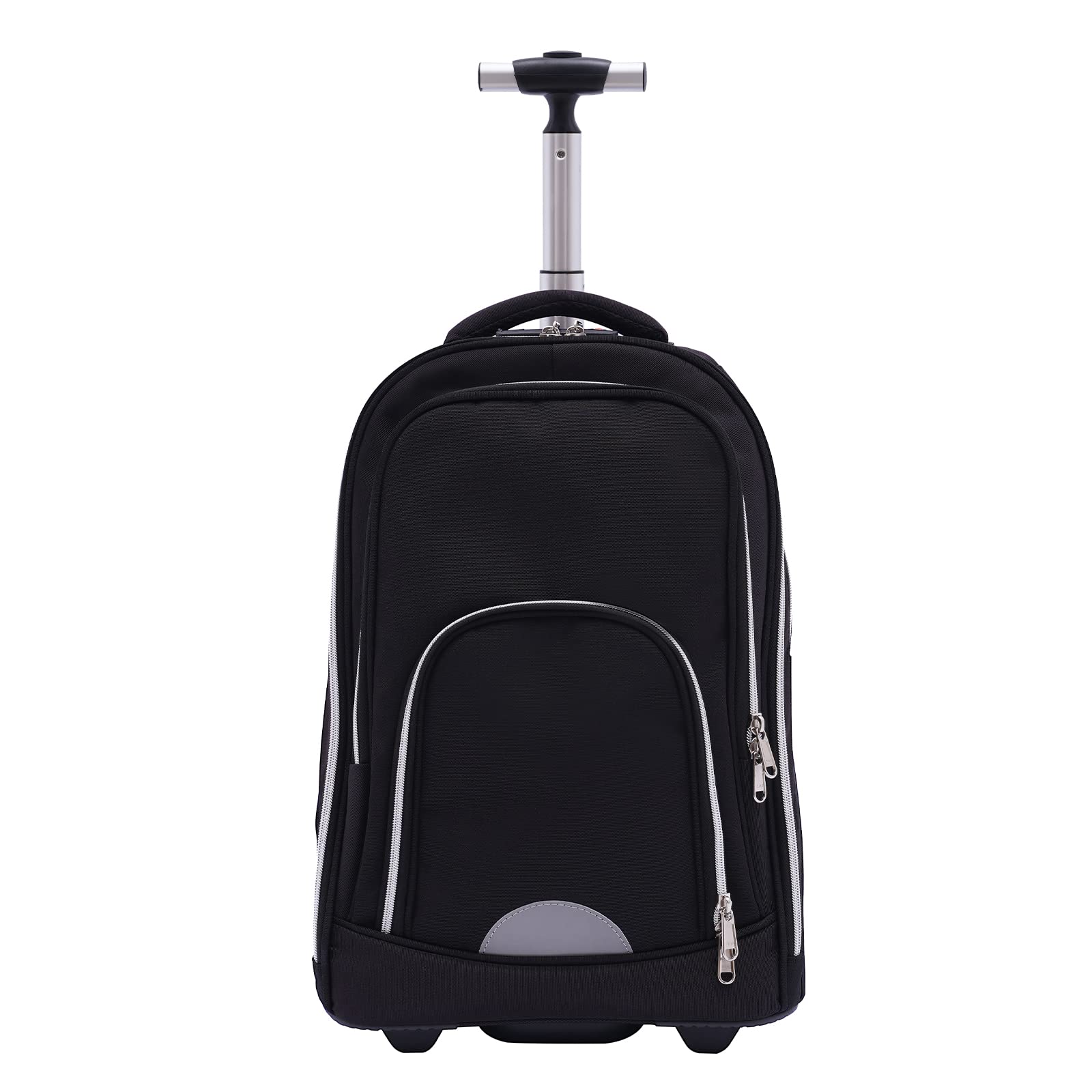 Mochila con ruedas, maleta con ruedas, 45 l, equipaje de mano, altura ajustable, mochila de viaje con ruedas, para viajes, escuelas, compras