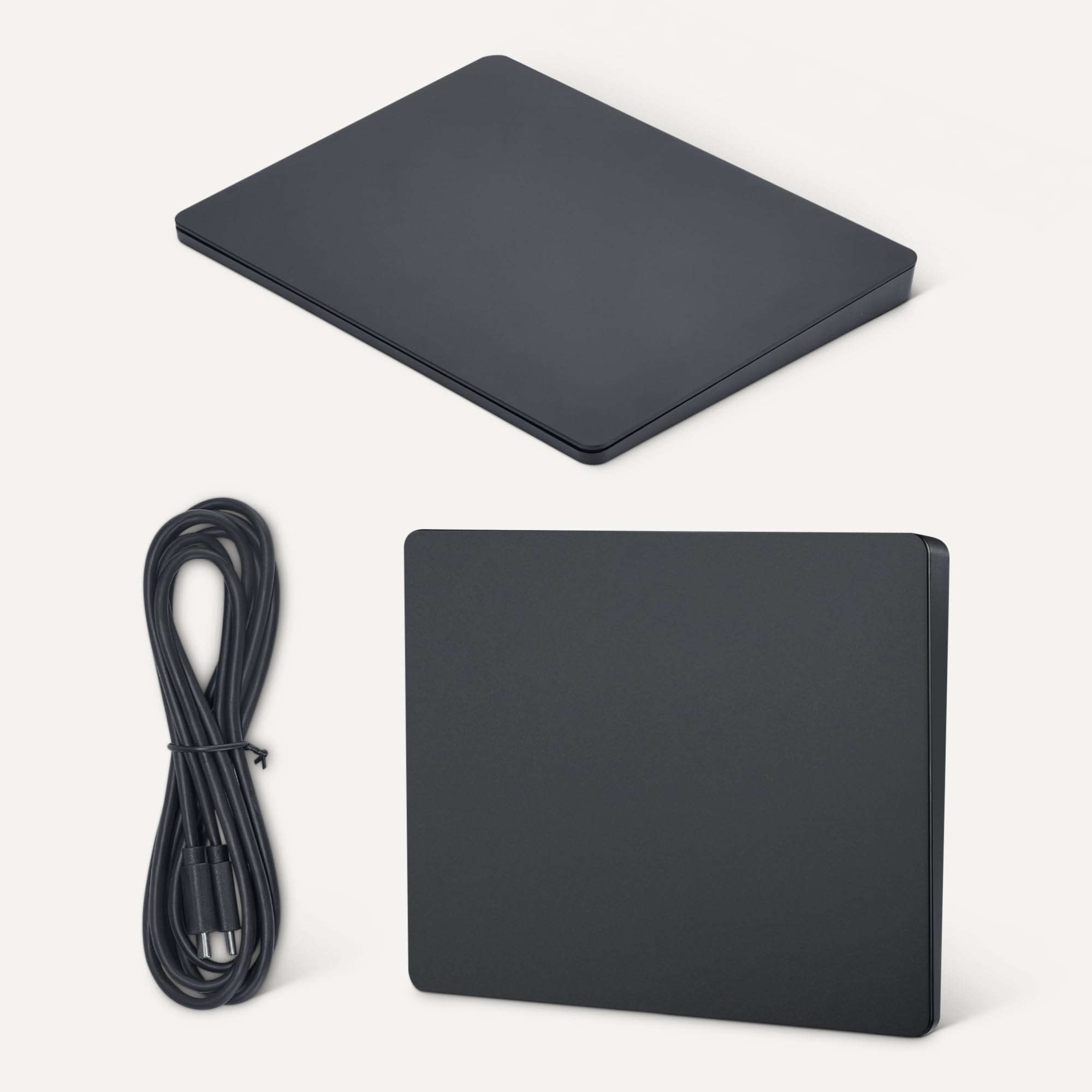 Amazon Basics Panel Multitáctil con Control por Gestos, Panel Táctil USB-C con Cable para PC Windows (sin Compatibilidad con MacOS), 16,3cm (6,4 Pulgadas), Cable de 1,8 m, Negro