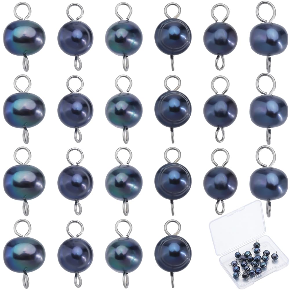 Liens de connecteurs pour fabrication bijoux avec perles bleues en vrac