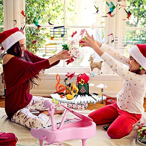 Love&Mini Pink Piano Toys For 1+Year Old Girls First Birthday Gifts Toddler Piano Music Toy Instruments With 24 Keys And Microphone #TOP6
