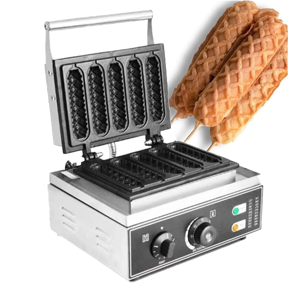 Machine à gaufrier à hot dog 1550W cuisson rapide et antiadhésive sans effort